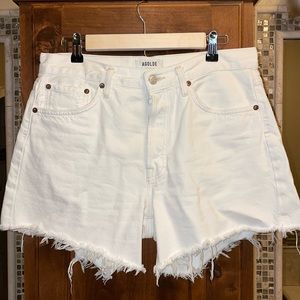 Agolde White Denim Shorts sz 28